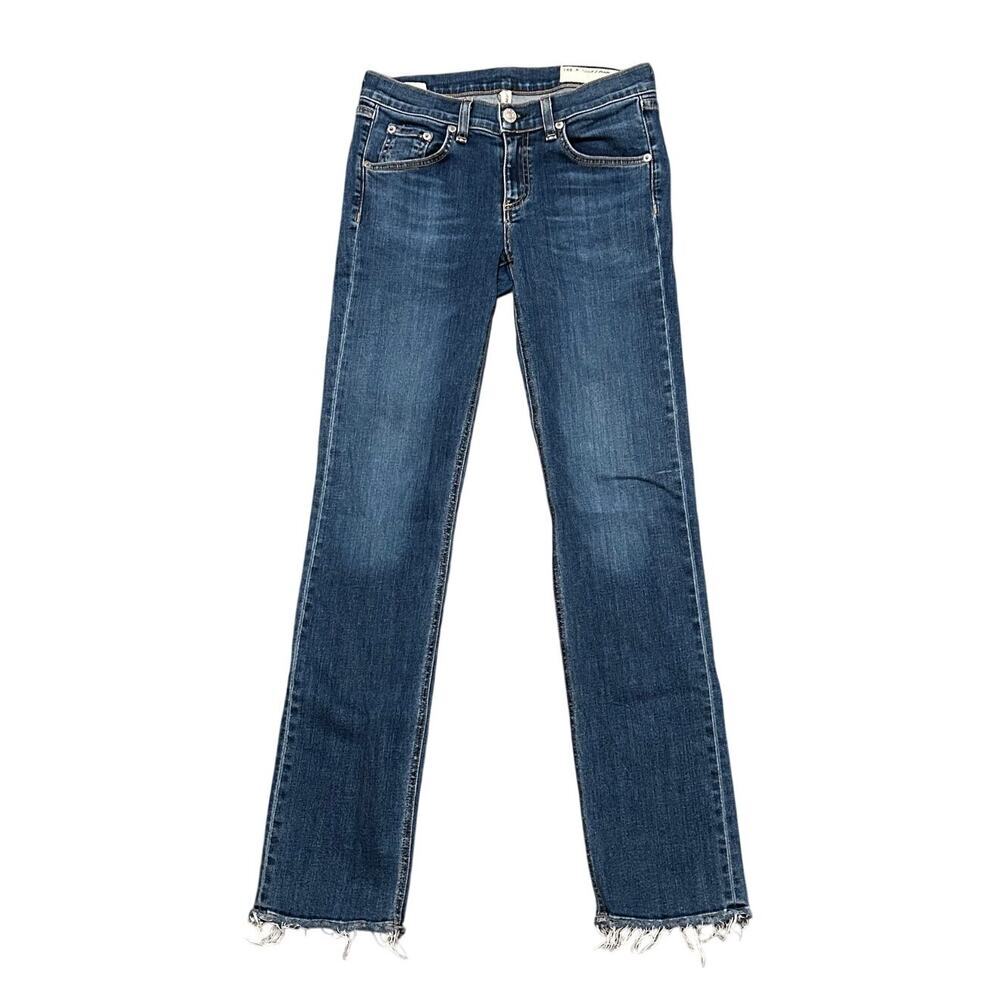 Rag & Bone Straight Leg Raw Hem Women’s Jeans Size 26 EUC